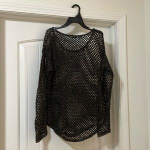 Black with gold thread